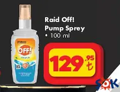 RAİD OFF PUMP SPREY 100 ML